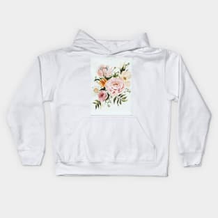 Loose Roses and Poppies Kids Hoodie